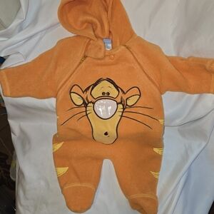Disney Orange Tigger Hooded Footie